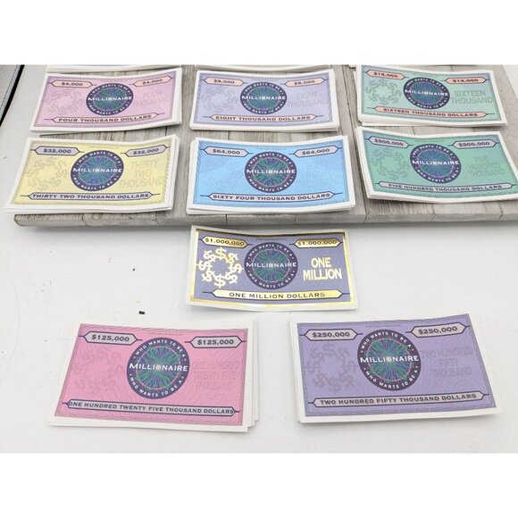 Who Wants To Be A Millionaire Replacement Money Set Of 14 - Picture 3 of 5